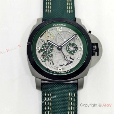 Copy Panerai Luminor Tourbillon GMT PAM768 Sandblasted Case 44mm Watch